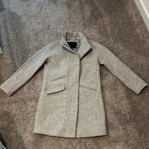 J Crew Wool Blend Cocoon Coat Italian Stadium Cloth, 00P